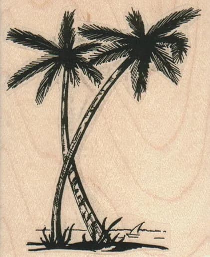 Crossed Palms 3 x 3 1/2-0