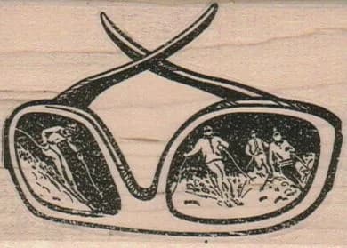 Skiiers On Sunglasses 2 1/2 x 3 1/4-0