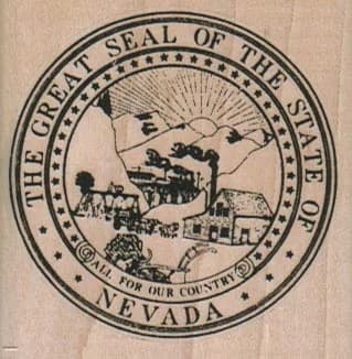 The Great Seal of Nevada 2 1/4 x 2 1/4-0