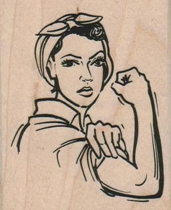 We Can Do It! Lady 2 1/2 x 2 3/4-0