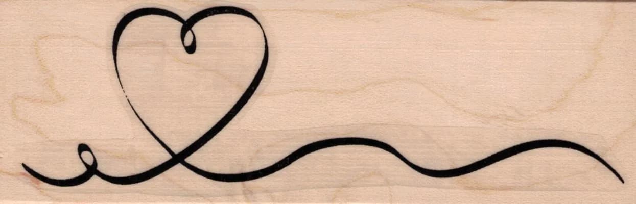 Looping Heart Line 1 1/2 x 4 1/4-0